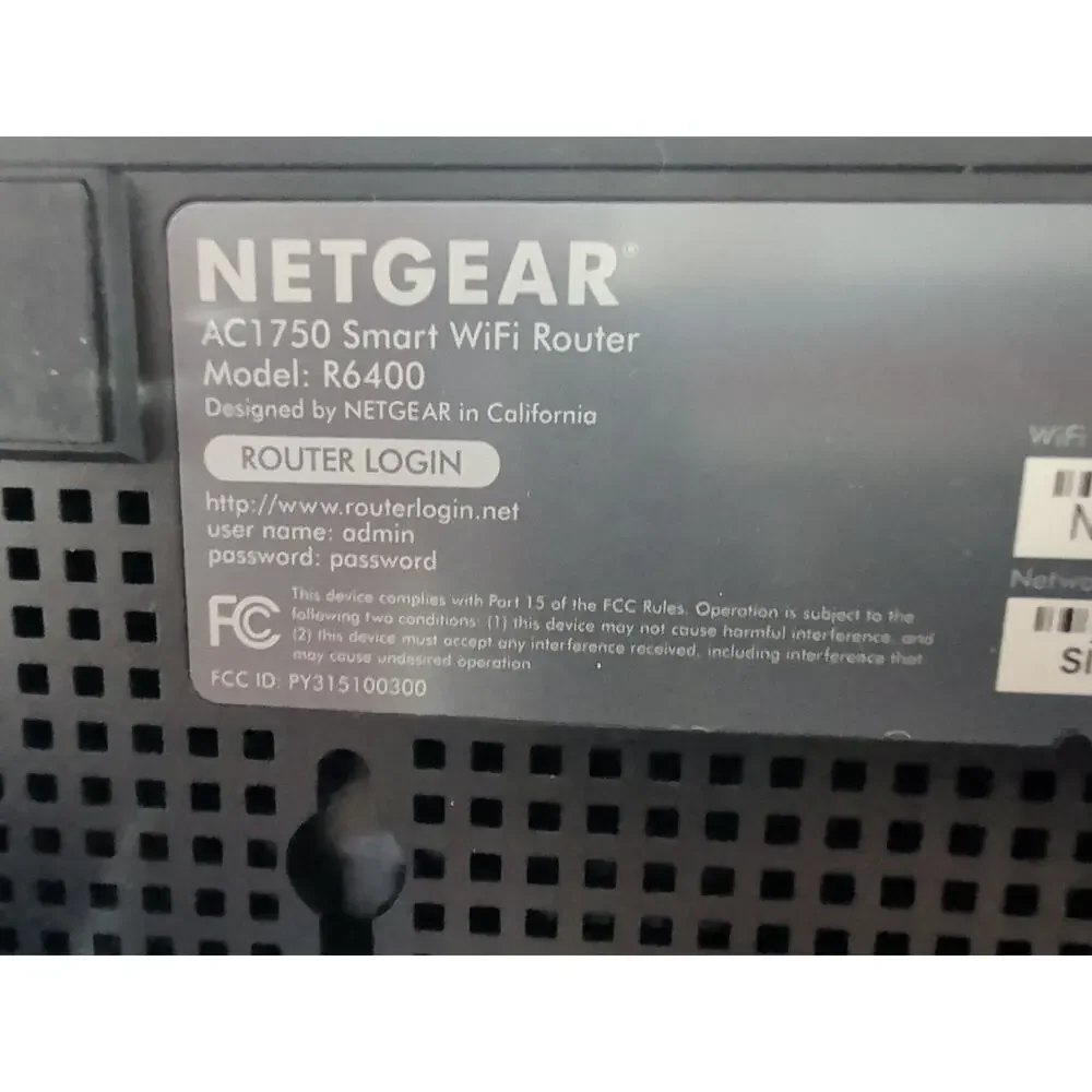 NETGEAR R6400 AC1750 Smart WiFi Router Wireless Router With Power Cord - Picture 10 of 12